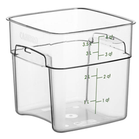 Cambro 4SFSPROCW135 CamSquare FreshPro Food Container 4 qt Green