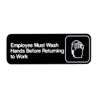 Vollrath 4530 Compliance Sign Employees Must Wash Hands