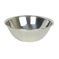 Thunder Group SLMB030 Mixing Bowl 30qt Flat Base Curved Lip Stainless Steel