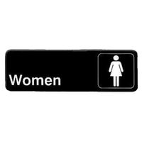 Thunder Group PLIS9314BK Women Restroom Sign