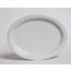 Tuxton CLH132 Platter 1318 x 1018 oval narrow rim Porcelain White