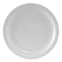 Tuxton CLA104 Plate 1012 dia round narrow rim porcelain white 1dz