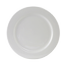Tuxton 130174 Plate 512 dia round wide rim rolled edge porcelain white 3dz