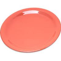 Carlisle 120378 Salad Plate 714 dia round melamine narrow rim sunset orange