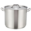Winco SST40 Induction Stock Pot with cover 40 quart 1658 dia x 1214H