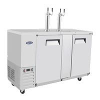Atosa USA Inc w Warranty MKC58GR Refrigerator Draft Beer Cooler 2 Section
