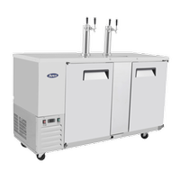 Atosa USA Inc w Warranty MKC68GR Refrigerator Draft Beer Cooler 2 Section