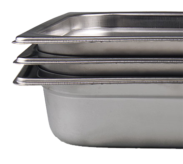 Browne USA 22004P HOTEL Steam Table Pan Stainless Full Size 4 Deep Perf