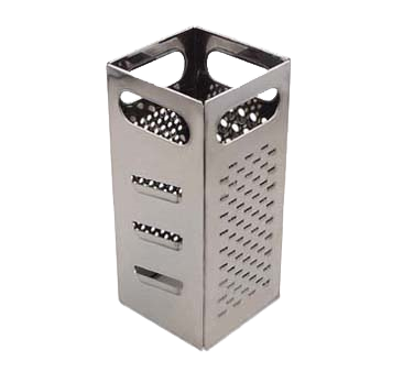 Browne USA SSG449 Box Grater Manual 4 x 4 x 9H 4 sided stainless steel