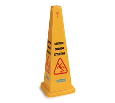 Carlisle 3694104 Sign Wet Floor Cone 36H yellow