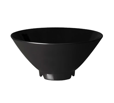 GET 0180BK Bowl SoupRice Plastic Black 8oz 12ea