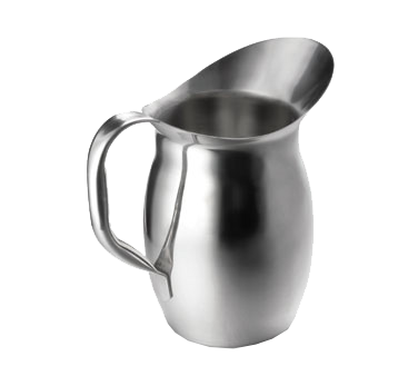 Tablecraft Products 203 Water Pitcher Bell shape Stainless Steel 3qt