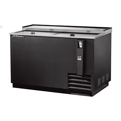 True TD5018 Refrigerator Bottle Cooler 2 Sections Slide Top 335H x 495W x 2688D