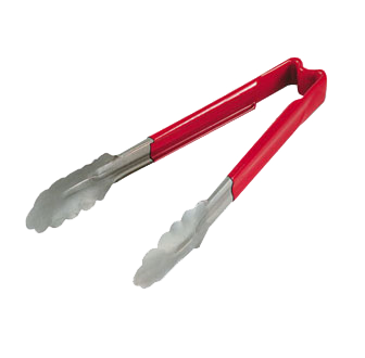 Vollrath 4780940 Utility Tongs 912 KoolTouch red