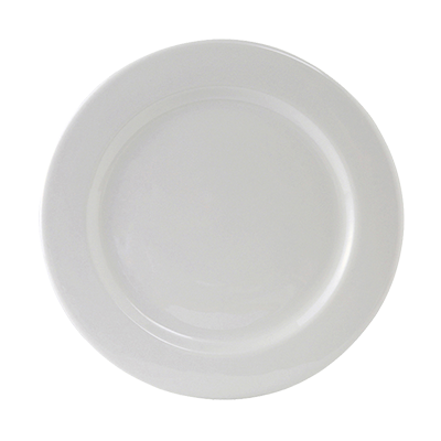 Tuxton ALA074 Plate China 712 porcelain white 3dz