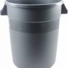 Thunder Group 320196 Trash Can 20 gallon round plastic gray